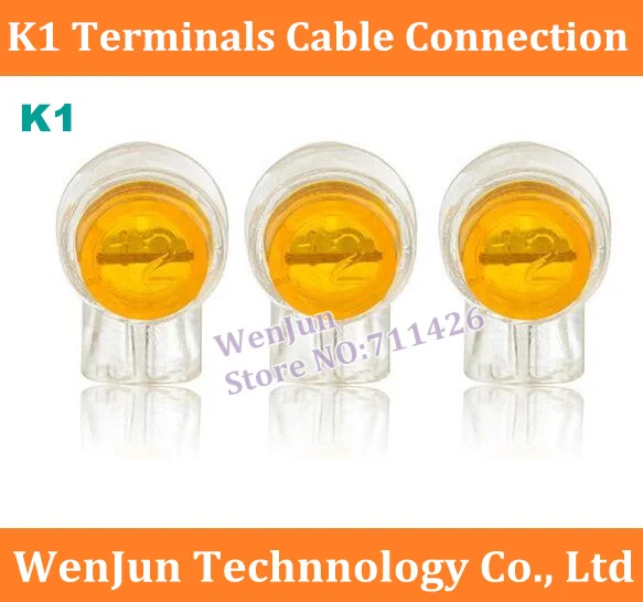 NEW K1 Terminals Cable Connection Wire Terminals Quick Fit Splicing K1