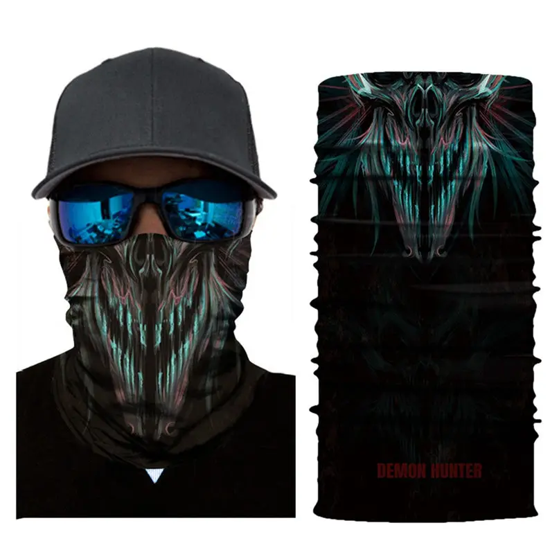 

Outdoor Windproof Bike Bicycle Mask Winter Warm Half Face Mask 3D Skull Cycling Sport Mask Dustproof Bike Face Shield #3j
