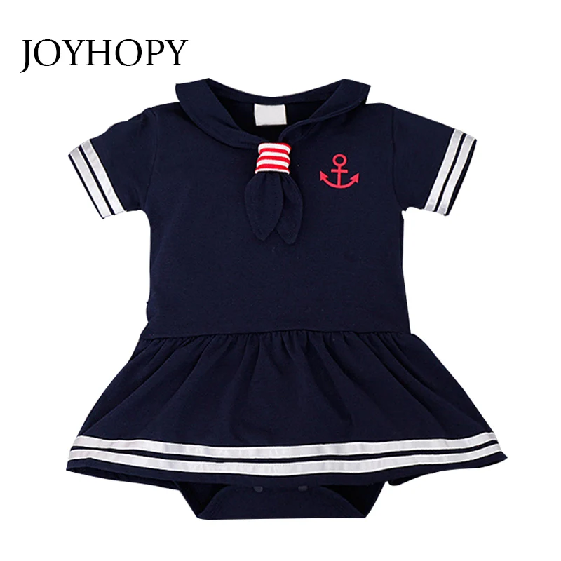 Newborn Kids Baby Boy Girl Anchor Sailor Romper Jumpsuit Bodysuit Clothes Outfit