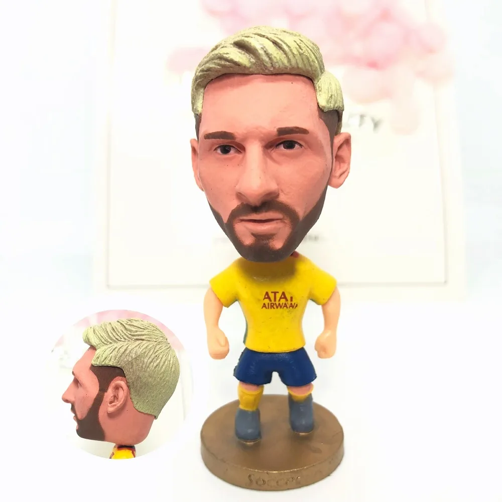 

Soccerwe Dolls Football figurine Star Messi#Away Version Movable joints Resin Model Toy Action Figure Dolls collectible gift