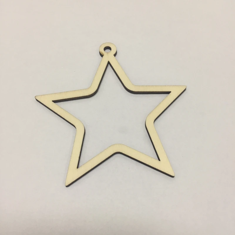 Download Aliexpress.com : Buy laser cut hallow star shape wood ...
