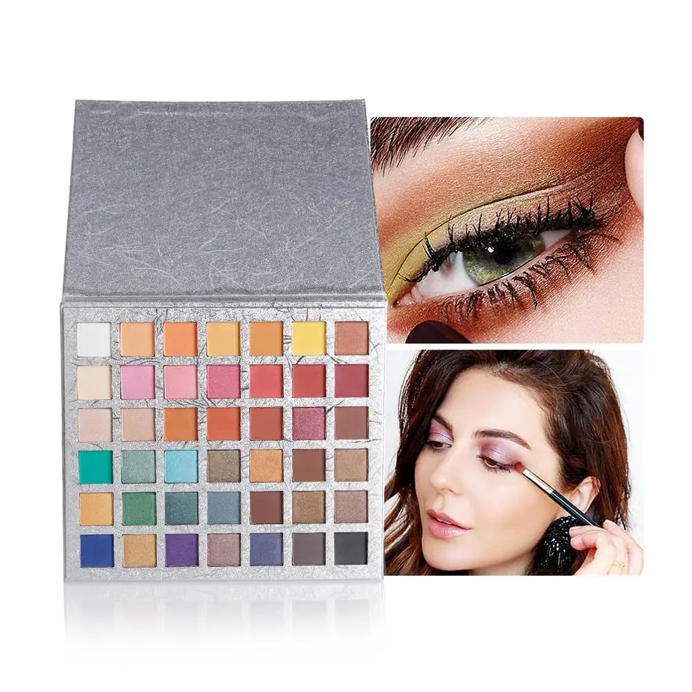 

42 Color Eyeshadow Glitter Eye Shadow Disc High Gloss Matte Lazy Eye Shadow Box Eyeshadow Pallete Beauty Glazed QRS-Y08