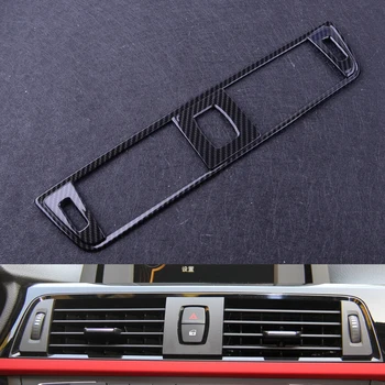 

DWCX Carbon Fiber ABS Car Central Air Vent Outlet Frame Cover Trim Fit For BMW 3 4 Series F30 F34 GT 2014 2015 2016 2017