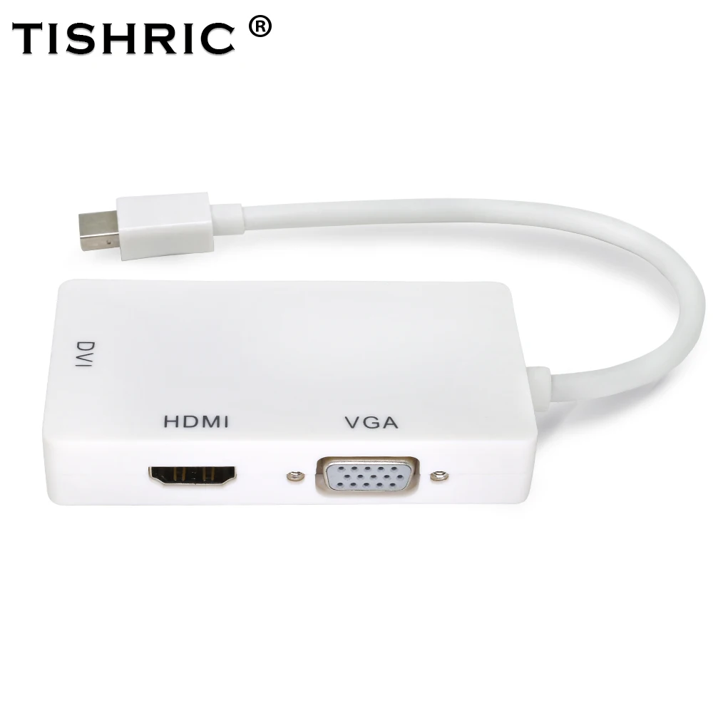 THSHRIC 3 в 1 Mini DP HDMI VAG DVI адаптер цифро аналоговый аудио 1080 конвертер Displayport для Mac