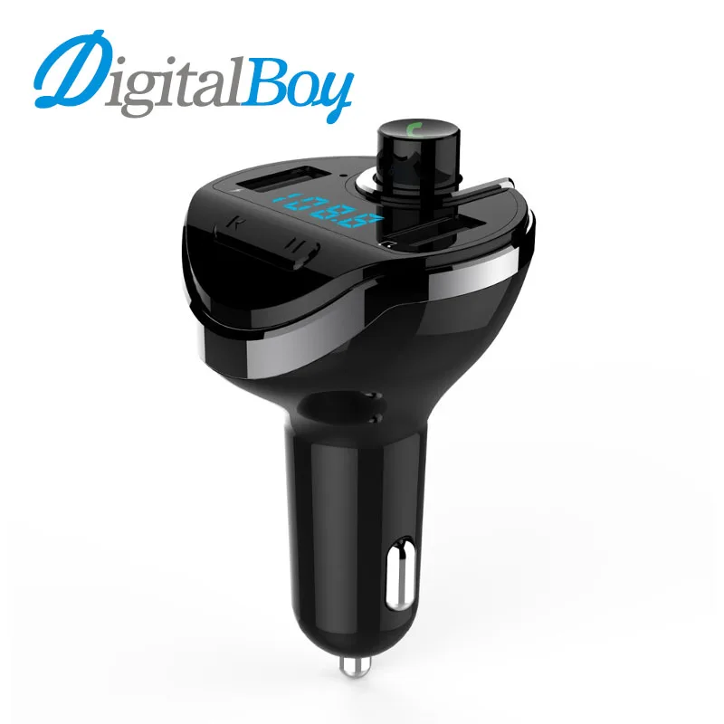 

Digitalboy Bluetooth Car MP3 Player FM Transmitter Modulator Radio Handsfree Call Dual USB Car Charger Support TF Car U Disk