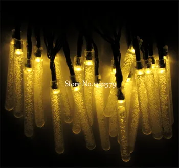 

Solar Power LED String Lights 7M 50 LED Bubble Bar Picks Cone Lamps luces navidad Christmas Garden Outdoor Garland Fairy Lights