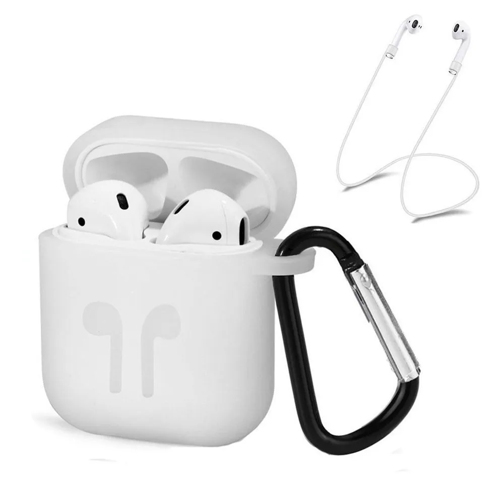 Силиконовый чехол Apple AirPods ремешок силиконовые Ящики Для Хранения Чехол защитный