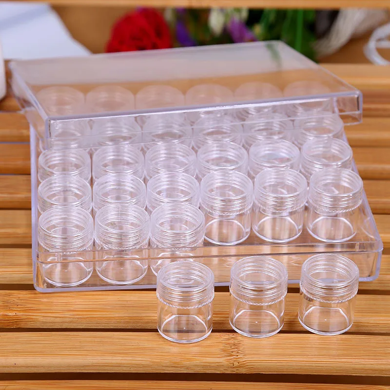 30 Grids Diamond Embroidery Storage Box Medicine Painting Accessory Boxes Case Cross Stitch Tools Organizer | Дом и сад