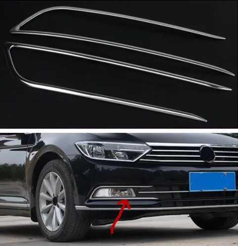 

Suitable for 2017 2018 for Volkswagen new passat b8 front fog light decoration strip fog light frame modification