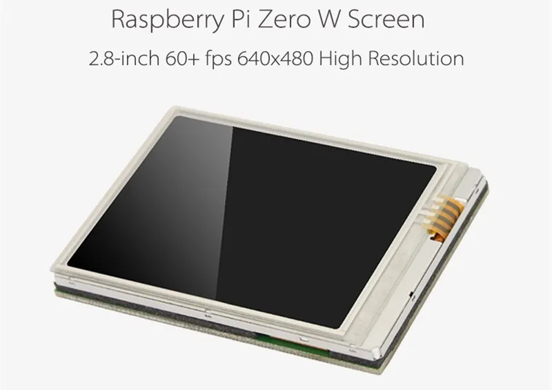 New 2.8 inch TFT LCD Display Touch Screen Monitor 640x480 60+fps For Raspberry Zero W