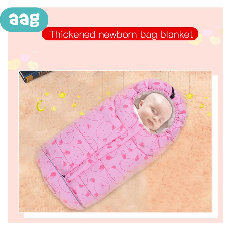 

AAG Warm Baby Sleeping Bag Blanket Sleepsack Robe For Bed Stroller Autumn Winter Infant Wheelchair Envelopes Sleeping Bag 40