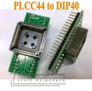 

Wholesale 10pcs/lot PLCC44 to DIP40 programmer IC adapter socket freeshipping