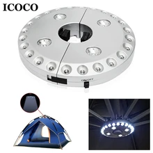 ICOCO 28 светодиодный свет F5 соломенная шляпа Светодиодный светильник на батарейках портативная кемпинговая палатка свет Шест Для зонта света на открытом воздухе аварийное освещение