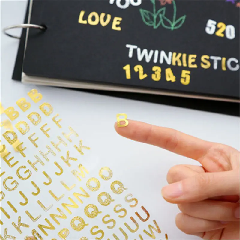 

Gold Silver Digital Letters Numbers Bts Child Sticker Scrapbooking/DIY Crafts/Card Making Decoration Mobile Phone laptop Decal