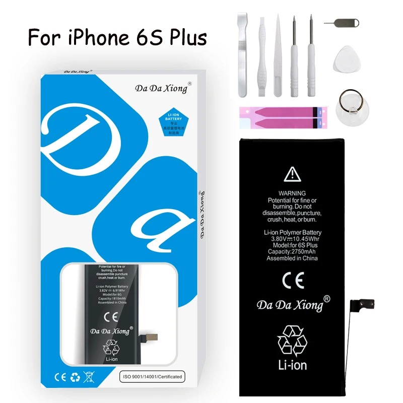 Батарея для iPhone 6S PLUS/6 s Plus/6SP/2750 мА/ч, настоящая Ёмкость Замена для iPhone6S плюс Batteria+ Бесплатные инструменты