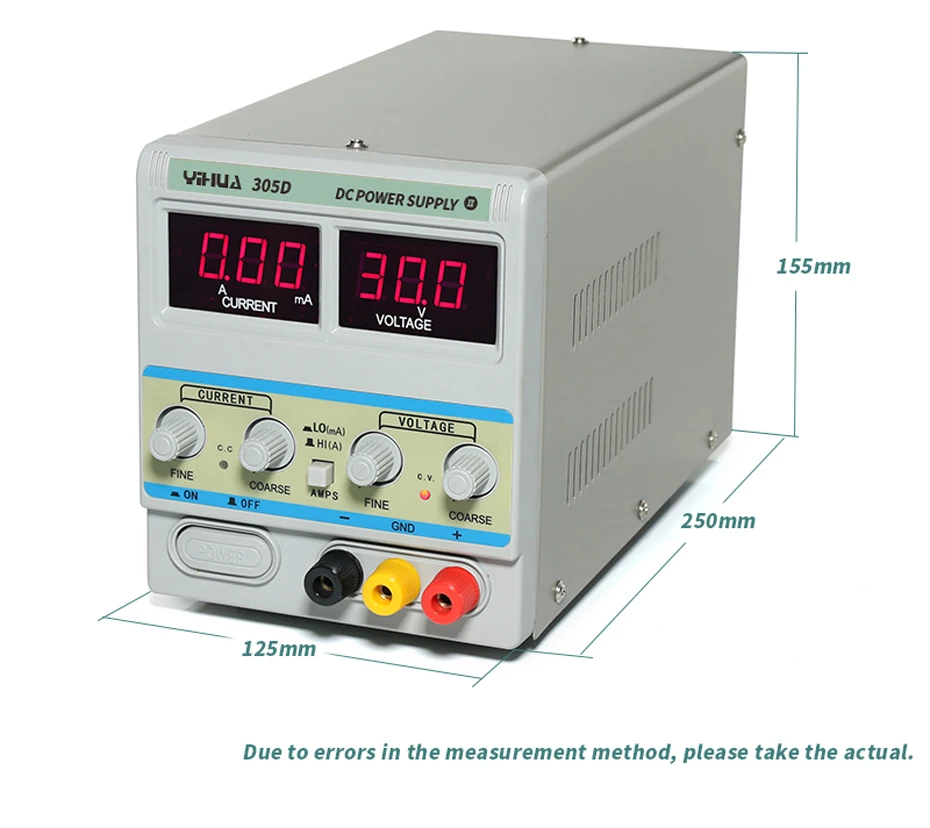 YIHUA 305D DC источник питания регулируемый Цифровой 30 в 5A для лабораторного ремонта мобильного телефона регуляторы напряжения Линейные источники питания