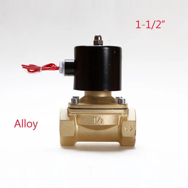 Электрический электромагнитный Клапан Вода Воздух N/C 2 способ 1-1/2* AC 220 В 2w400-40 сплав Средства ухода за кожей DC12V 24 В AC110V 220 В 2w-400-40 воды Клапан