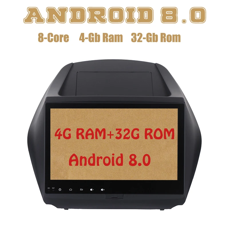 Clearance Android 8.0 car radio gps for hyundai IX35 Tucson 2009-2015 with Octa core PX5 4G RAM 32G ROM wifi 4g usb 0