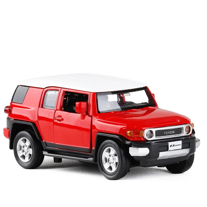 1:32 FJ Cruiser SUV моделирующая модель игрушечного автомобиля из сплава детские игрушки подлинный коллекционный подарок внедорожник дети - Цвет: Красный