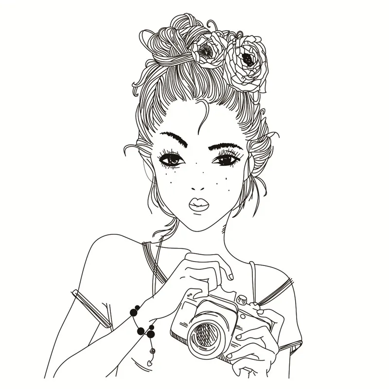 

Fashion girl Transparent Clear Silicone Stamp/Seal for DIY scrapbooking/photo album Decorative clear stamp sheets 3