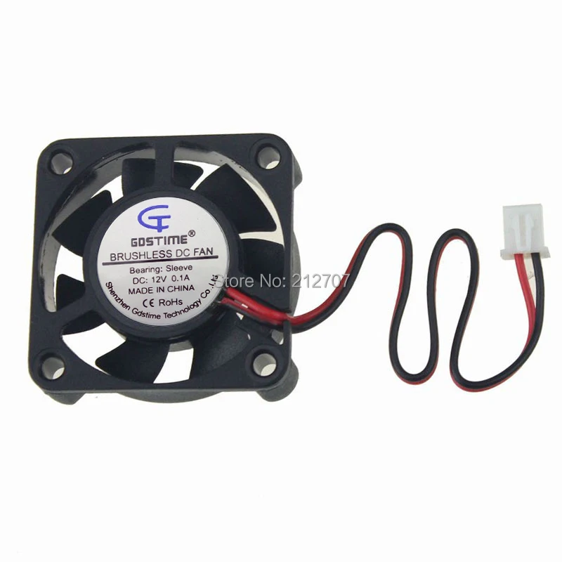 5 шт./лот Gdstime 2Pin 4 см 4010 s 40x40x10 мм бесщеточный 12В 40 охлаждающий вентилятор
