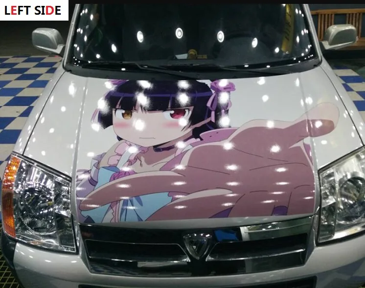 

LEFT SIDE Cartoon Anime Car Styling Whole Body Car Stickers Waterproof Sunscreen Car Acessories Paint Protection Film