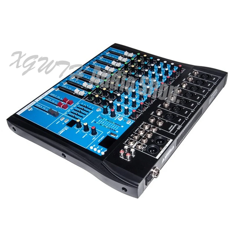 8 Channel Bluetooth DJ Mixer 16 DSP Effects Sound