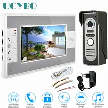 Sistema de videoportero IR700TVL, cámara para puerta a prueba e agua, con visión nocturna, timbre, telefonillo y sistema de apertura de puerta para casa y apartamento