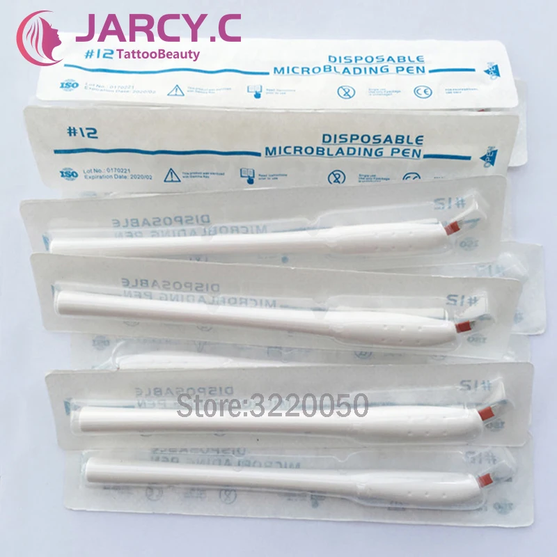 

JARCY.C Wholesale 50pcs Sterilized Disposable Microblading Pen Manual Eyebrow Tattoo Tebori Pen Microblading Hand Tools for sale