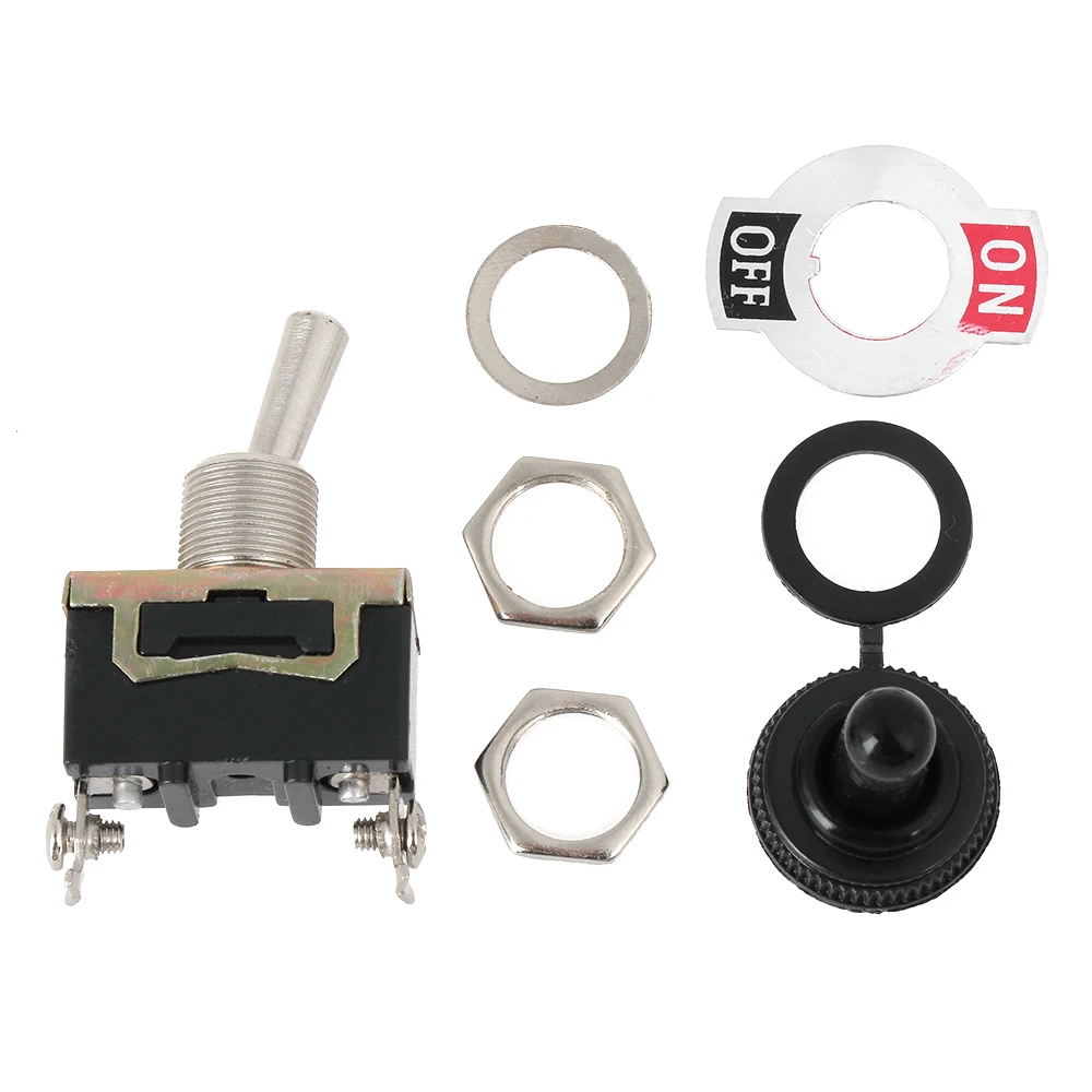 

1PCS New SPST 2Pin Heavy Duty Rocker Switch Car Boat 15A 250V ON/OFF Rocker Toggle Switch+Waterproof Boot New
