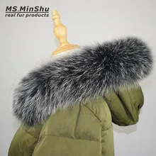 Воротник из лисьего меха, шарф из натурального Лисьего меха, Воротник из натурального меха, шарф на заказ, зимний меховой шарф Ms. MinShu
