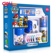 Deli Paw Patrol School Stationery Sets 7pcs Gifts Student Writing supplies kawaii creative color drawing pens