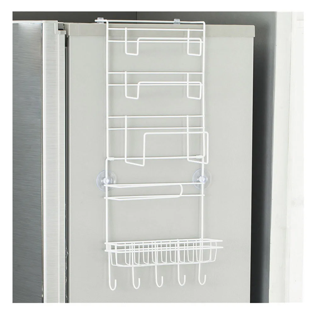 

Refrigerator Side Wall Hanger Kitchen Storage Rack Multifunction Hanging Shelf UYT Shop