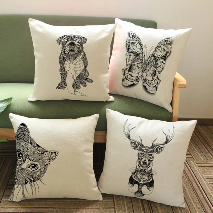 Us 5 23 11 Off Modern Sketsa Kupu Kupu Rusa Hewan Pug Anjing Kucing Cetak Dekoratif Bantal Meliputi Hitam Putih Beige Mewah Bantal Kasus Us 5 23 11 Off Modern Sketsa Kupu Kupu Rusa Hewan Pug Anjing Kucing Cetak Dekoratif Bantal Meliputi Hitam Putih Beige Mewah Bantal Kasus