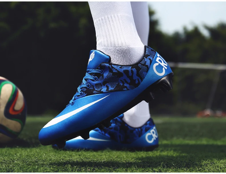 Для мужчин для мальчиков Футбол обувь открытый газон длинные шипы Бутсы бутсы Футбол Ботинки для человека Футбол обуви