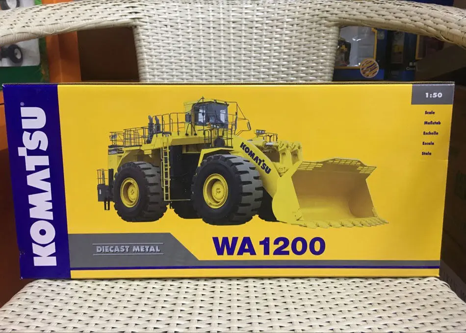 Rare NZG Комацу WA 1200 колесный грузчик 1:50 Масштаб литой металл модель 889|diecast models|caterpillar