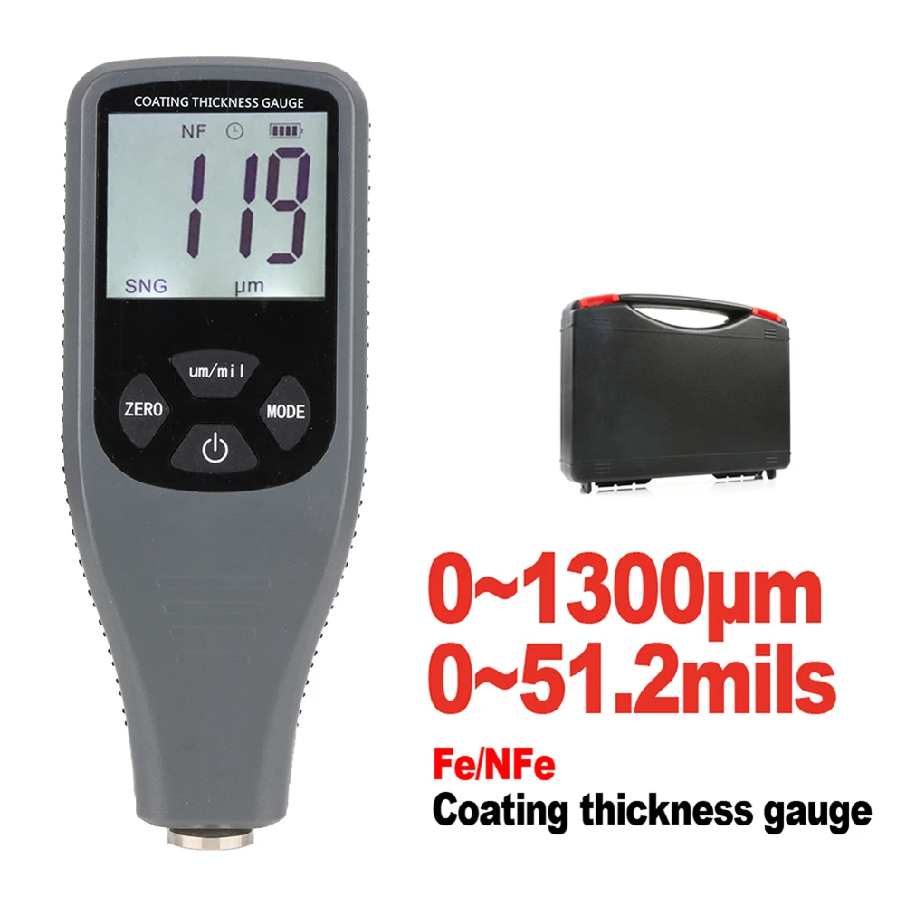 

Hot Sale Coating Thickness Gauge Digital Coating Paint Thickness Gauge Meter Tools Ferrous and non-Ferrous 2 in 1 RZ240