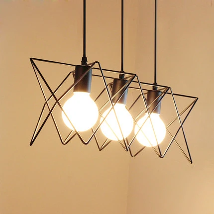 

American Country Retro Pendant Lights Fixture Vintage Black Droplights Home Indoor Lighting Dining Room Foyer Bedroom Hang Lamps