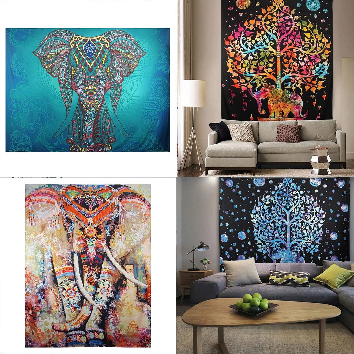 Elephant Mandala Tapestry Throw Towel Hippie Tapestry Floral Printed Home Decor Wall Tapestries Bedspread 210*150CM 3 Elephant Mandala Tapestry Throw Towel Hippie Tapestry Floral Printed Home Decor Wall Tapestries Bedspread 210*150CM 3