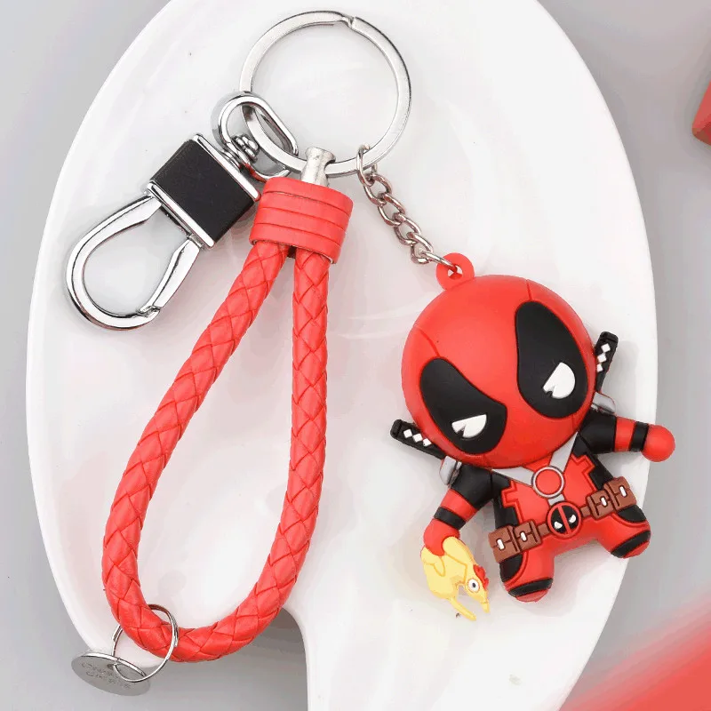 

The New lovely Deadpool Creative Key Chain Car Keychain Korean Version Package Pendant Key Ring for Women men Jewelry