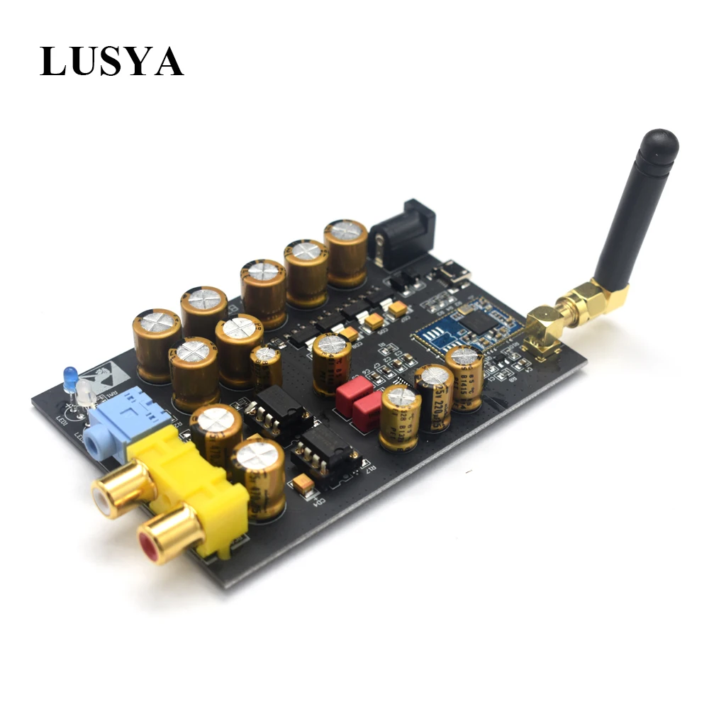 Lusya APTX HD беспроводной 5,0 Bluetooth приемник плата CSr8675+ PCM5102A ies DAC декодер плата поддержка 24 бит с антенной A2-001