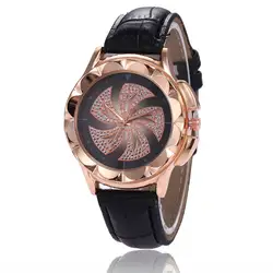2018 Дамская с кожаным ремешком кварцевые часы для деловой леди для женщин Quartzwatches часы браслет женские часы relogio feminino