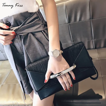 

Tonny Kizz fashion evening bags for women crossbody shoulder bag leather ladies mini clutch weeding female messenger bag sliver