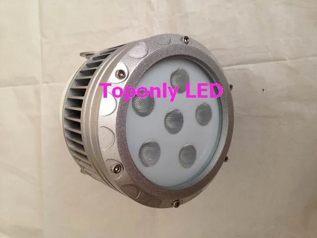 Открытый DC24V 18 Вт круглый edison RGB LED Wallwasher IP65 мини светодиодный проектор серебристый/черный В виде ракушки ce и rohs 36 шт./лот DHL