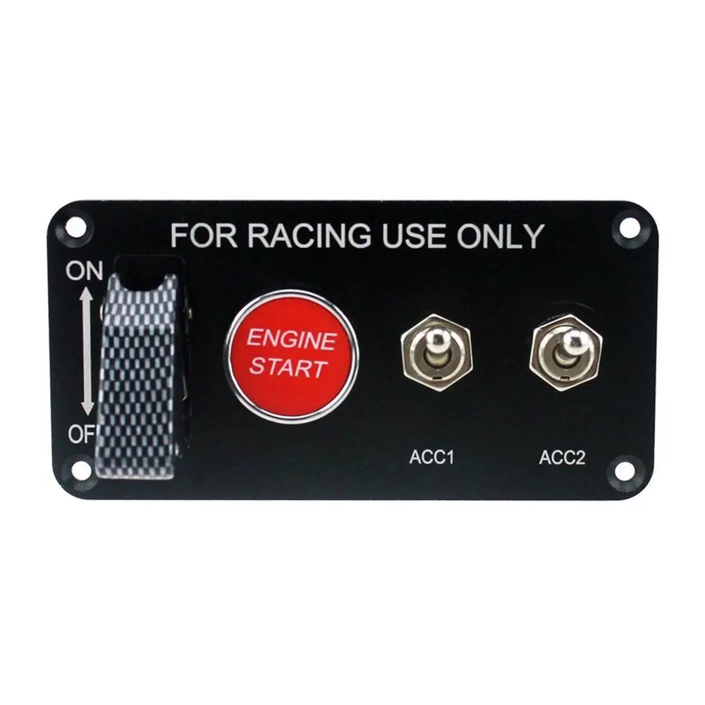 

Car 12V Switch Ignition Engine Panel Switching Start Push Racing Car Button 2 Toggle Five