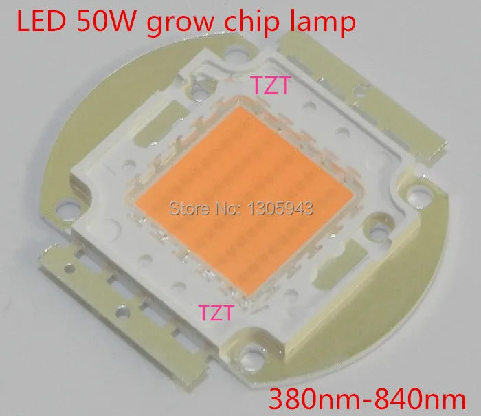 Полный спектр led grow chip 380-840nm реальный ватт 1 Вт 3 Вт 10 Вт 20 Вт 30 Вт 50 Вт 100 Вт 35mil led растительный светильник s светильник источник отличного качества