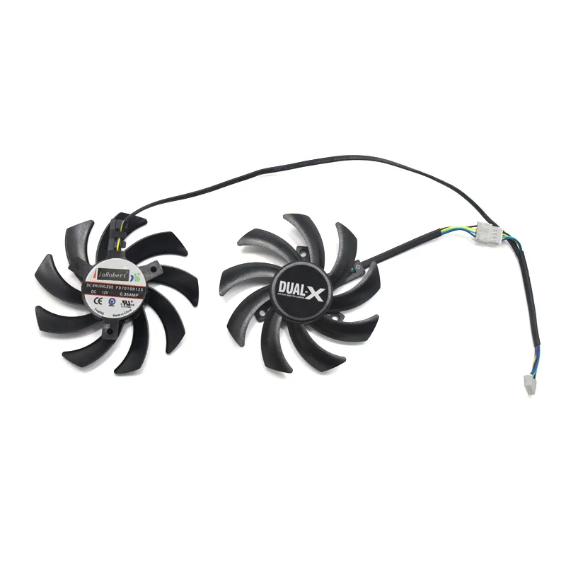 Охлаждающий вентилятор GPU для RX 470 IceQ X2 Turbo 4 Гб OC RX474 RX570 RX574