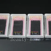 4 коробки/много норки наращивания ресниц высокого класса Макияж накладные ресницы Толщина 0.2 C Кривая 8/ 10/12/14 мм Длина