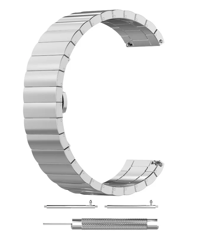 silver ship.1pc. Заменить роскошный браслет из нержавеющей стали для Шестерни S2 классический. Ремешок 20 мм - Цвет: silver