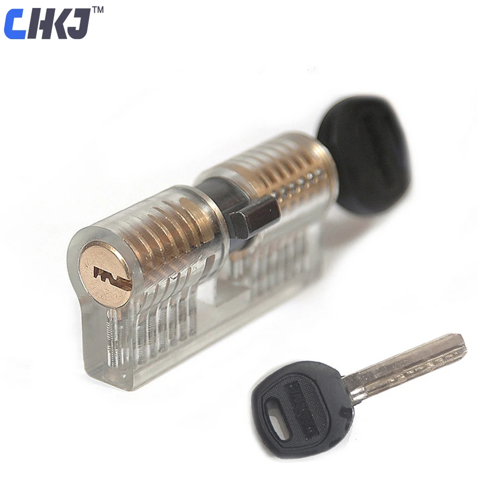 

CHKJ Transparent Lock Cutaway Training Skill Professional Visable Practice Padlocks Lock Pick For Locksmith Practice Tools